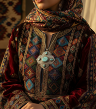 Cargar imagen en el visor de la galería, Medallones en plata y azules