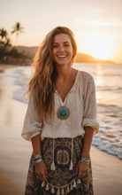 Cargar imagen en el visor de la galería, Medallones en plata y azules
